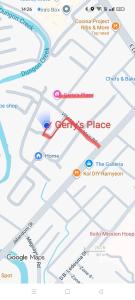 a map of the getaway place at Gerry's Place in Iloilo City