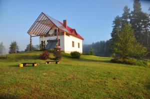 阿達日的住宿－Guesthouse Leiputrija，草山顶上的房子
