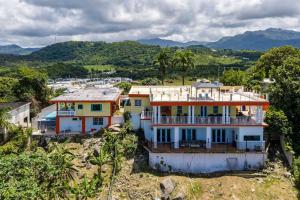 an aerial view of a house at 2 Ocean View Villas with Private Pool in Luquillo