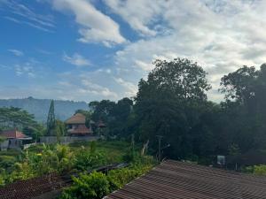a view from the roof of a house at Swariguna homestay in Sidemen