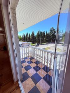 a view from the balcony of a house at Wey Stop in K'vemo Alvani