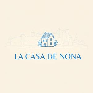 a logo for la casa de nonia at La Casa de Nona in Carcassonne