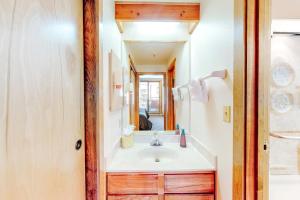 a bathroom with a sink and a mirror at Marina Place 336 in Dillon +56 photos