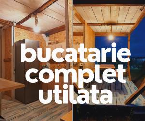a view of a building with the words quarantine the complete uilica at Free People Camping in Vama Veche