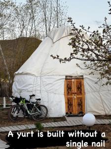 a yurt is built without a single nail at BarBulak Yurt Lodge in Bar-Bulak +38 photos