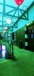 an empty room with a gym with a gym at Hotel Rodali Residency in Guwahati +2 photos