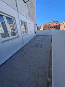 a view from the outside of a building at Alojamientos Bahia de Santoña 4 in Santoña