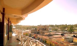 a view of a city from a balcony at Rizona Hotel-Narok in Narok