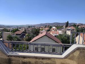 a balcony of a house with a view of a city at private house near Jerusalem in Beit Shemesh