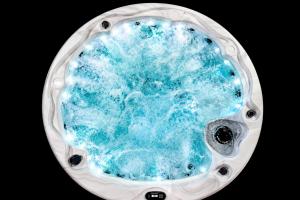 a plate with a blue substance on it at Ático de Lujo con Jacuzzi Privado en Azotea Vistas in La Oliva