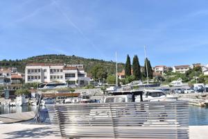 a bunch of boats are docked in a marina at Kuća za odmor Nada in Marina