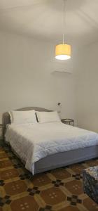 a bedroom with a large bed and a light at B&B Le Fontane in Bono