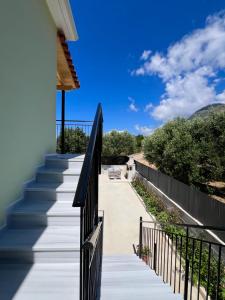 a set of stairs leading up to a house at Villa Joel in Kefallonia