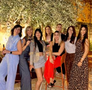 a group of women posing for a picture at a party at La Envía Terraza in La Envia +22 photos
