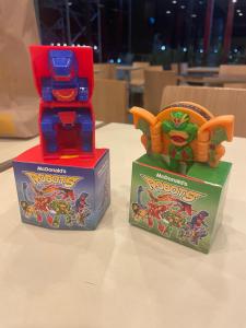 two boxes with a transformers toy on top of it at Hamsiah in Sandakan