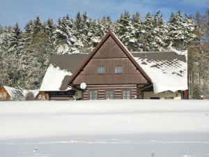 Cottage near Ski area in Stupna Czech Republic saat musim dingin