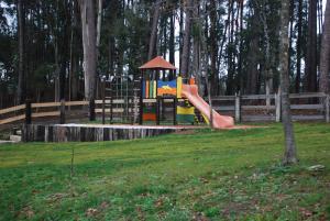 a playground with a slide in a park at Quinta Padre Lobo in Santa Maria Da Feira