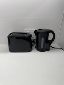 a black toaster and a black coffee pot on a counter at Executive suit in Surrey +3 photos