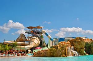 a water slide at a water park at Domus Solis Salento in Campi Salentina