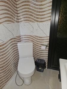 a bathroom with a toilet and a wall at Merisi Horizon in K'eda +24 photos