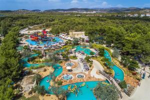 an aerial view of the splash park at the water park at Gariful in Drniš