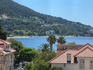 a view of a body of water and buildings at Apartment Maris in Omiš