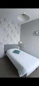 a bedroom with a large white bed in a room at Domaine du Rougier in Camarès +54 photos