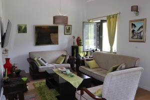 a living room with two couches and a table at Bjelašnica Escape in Bjelašnica