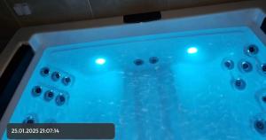 a close up of a video game controller at Luxus Spa Wellness Apartment in Heiligenhaus