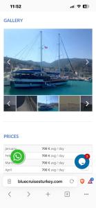 a picture of a boat in the water at Tuncay Captain yacht 1 in Demre