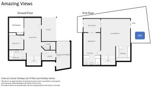 a floor plan of a house at Amazing Ocean Views with Spa in Surf Beach