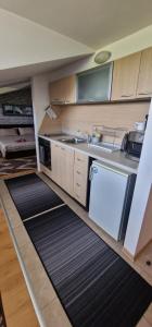 a small kitchen with a sink and a dishwasher at Aspen golf studio B402 in Razlog