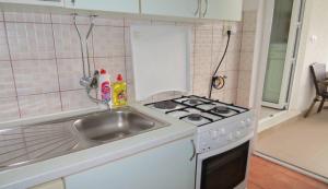 Kuchyň nebo kuchyňský kout v ubytování Apartments Ćorluka