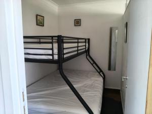 a bedroom with a bunk bed in a room at Residentie Aldis met 1 slaapkamer in Ostend