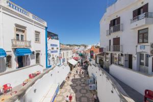 an overhead view of a city street with buildings at Casa Lori Albufeira in Albufeira