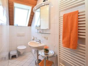 a bathroom with a sink and a toilet at Apartment in Hofstetten surrounded by nature in Hofstetten +9 photos