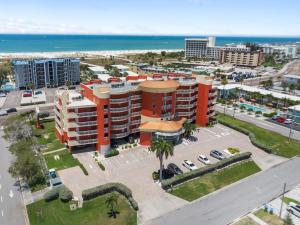 an aerial view of a city with the ocean at Sunsets & Coastal Vibes Treasure Island Stay in St. Pete Beach