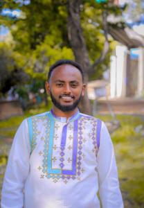 a man is wearing an outfit with a beard at Abel haile in Moyalē