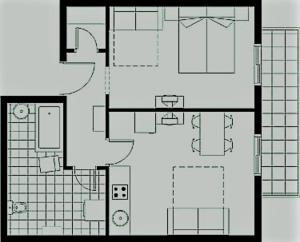 Majutuskoha Ferienwohnung Fürstenbrunn korruse plaan