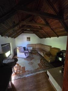 a living room with a couch and a table at SaDa Riverside in Apatin