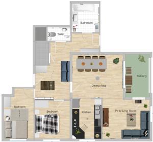 Planimetria di Flat UNO City