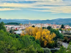 a view of a city with trees and buildings at Villabett Caudiel está de moda in Caudiel +23 photos