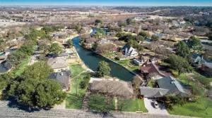 an aerial view of a neighborhood with a river at Abundant Life in Arlington +17 photos