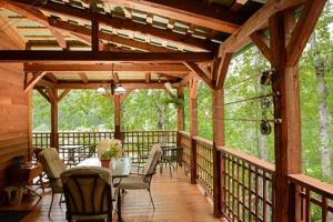 Balkón nebo terasa v ubytování Auberge de la Rivière Matapédia - Matapédia River Lodge