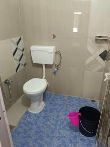 a bathroom with a toilet and a shower at Pranoti guest house in Dibrugarh