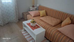 a living room with a couch and a table at Apartmani Kunjasic in Trstenik