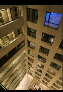 an aerial view of a building with a window at Edwin homes in Nairobi
