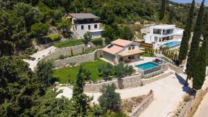 an aerial view of a house at Villa Magganas in Nikiana