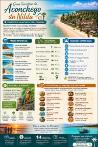a flyer for an aconcagua al maldives resort at Aconchego da Nilda in Maragogi