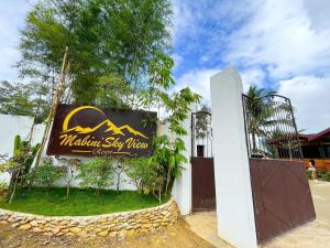 a welcoming sign for a mountain ski lodge at Mabini Sky View in Cebu City